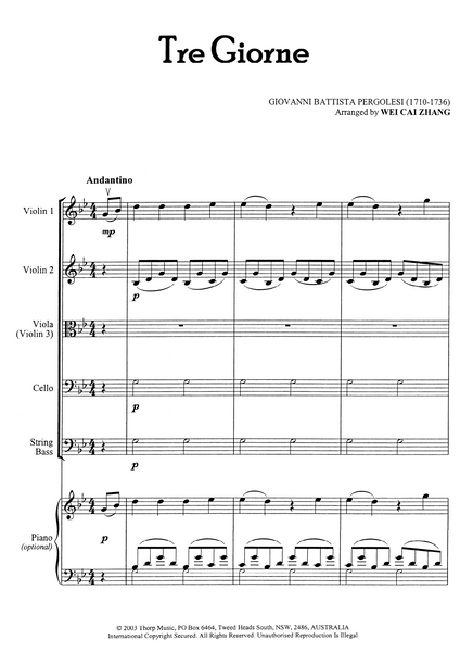 Tre Giorne (Pergolesi)