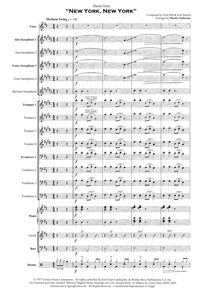 Theme from "New York, New York" - PDF