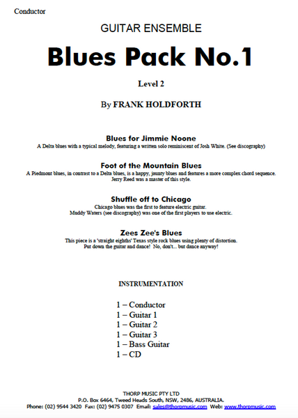 Guitar Ensemble sheet music Blues Pack Level 2 Pack 1