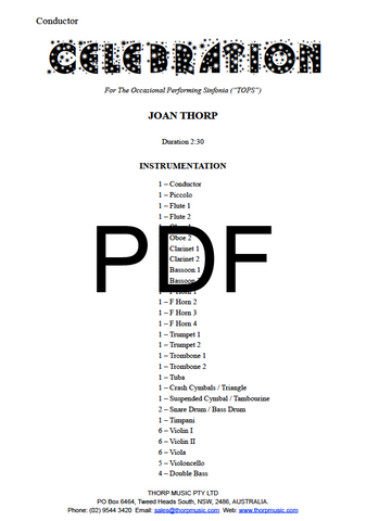 Celebration (fanfare) - PDF