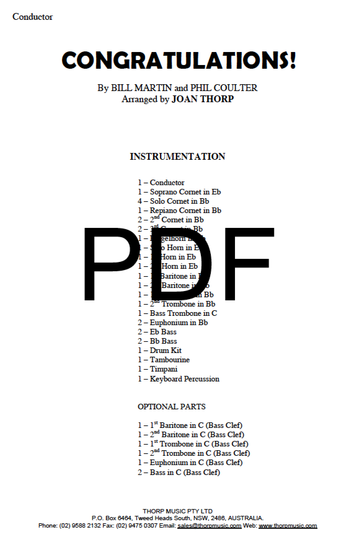 Congratulations - PDF