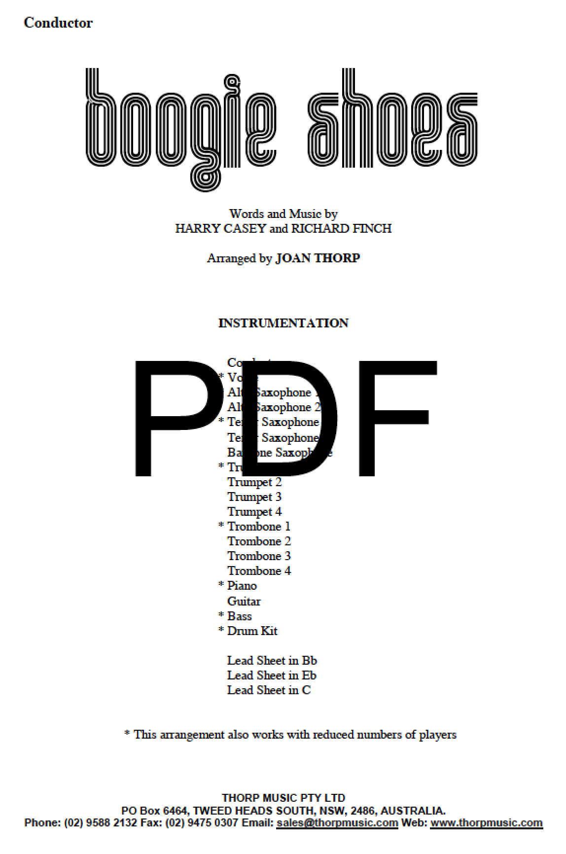 Boogie Shoes - PDF