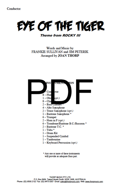 Eye of the Tiger - PDF