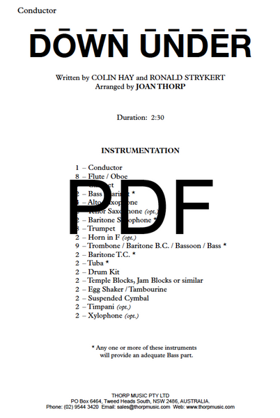 Down Under - PDF