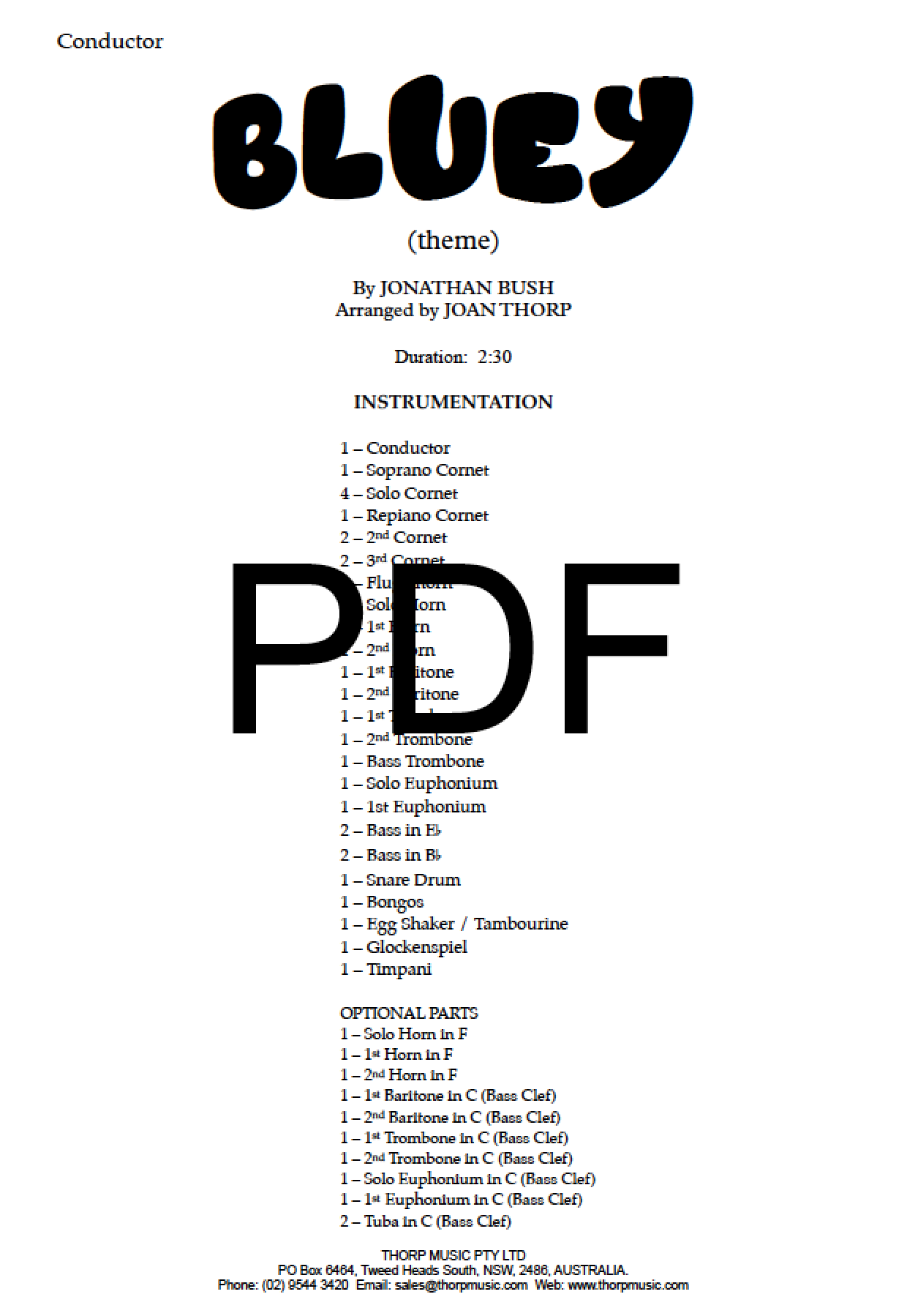 Bluey (theme) - PDF