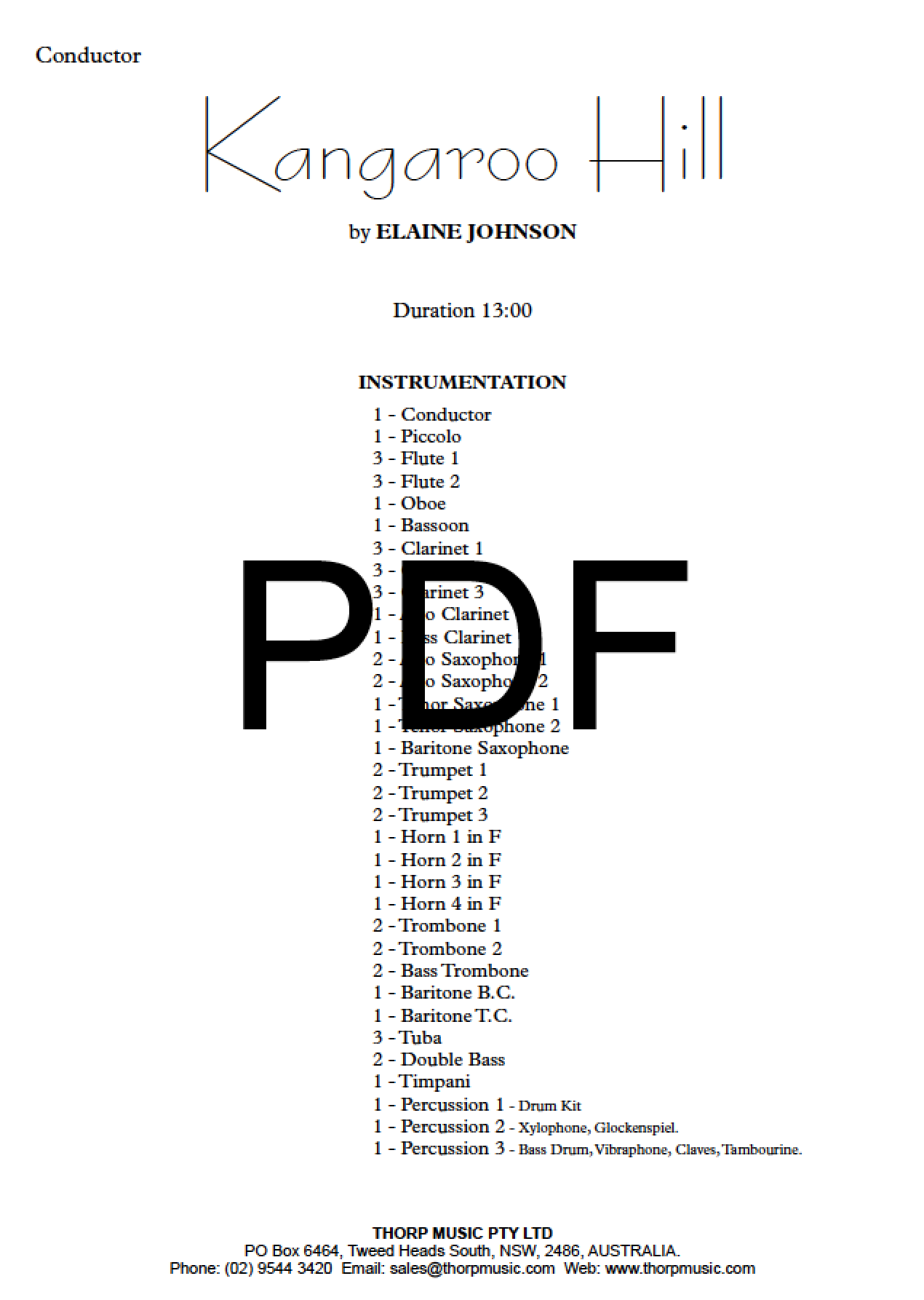 Kangaroo Hill - PDF