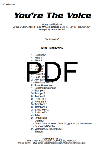 You're The Voice - PDF