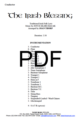 The Irish Blessing - PDF
