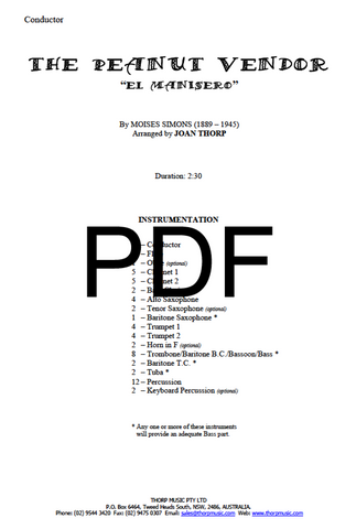 The Peanut Vendor - PDF