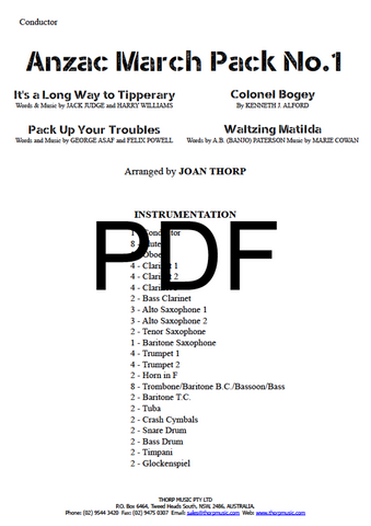 Anzac March Pack No.1 - PDF