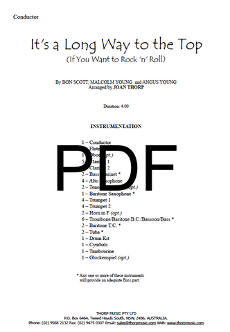 It's a Long Way to the Top (if you want to rock and roll) - PDF