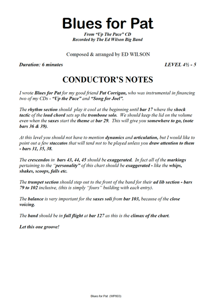 Blues for Pat - PDF