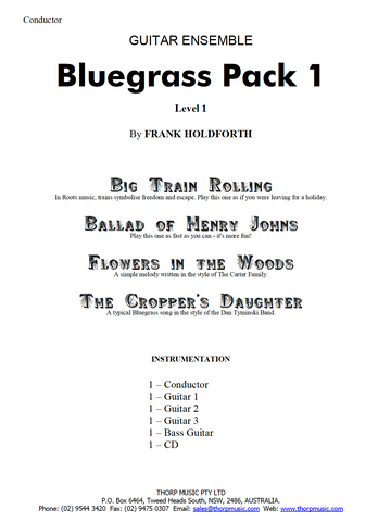 Guitar Ensemble sheet music Bluegrass Pack 1 Level 1