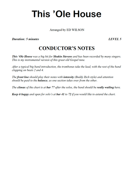 This 'Ole House - PDF