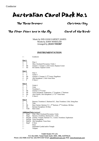 Australian Carol Pack No.1