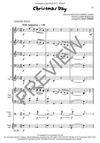 Australian Carol Pack No.1 - PDF