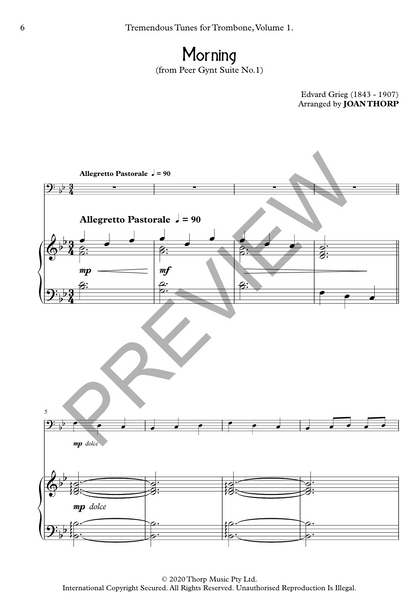 Tremendous Tunes for Trombone, Volume 1.