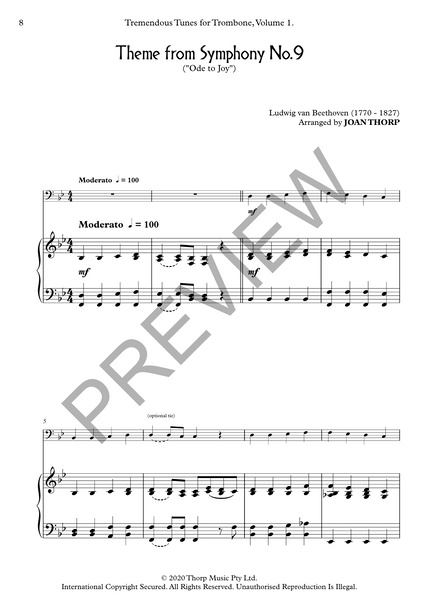 Tremendous Tunes for Trombone, Volume 1.
