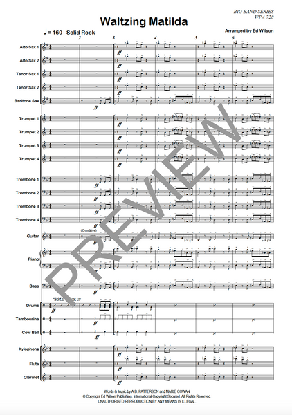 Waltzing Matilda & Advance Australia Fair - PDF