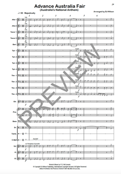 Waltzing Matilda & Advance Australia Fair - PDF