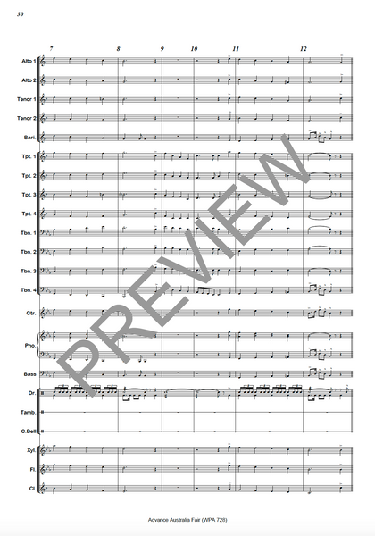 Waltzing Matilda & Advance Australia Fair - PDF