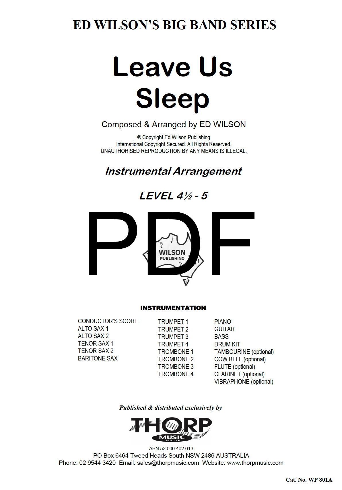 Leave Us Sleep - PDF