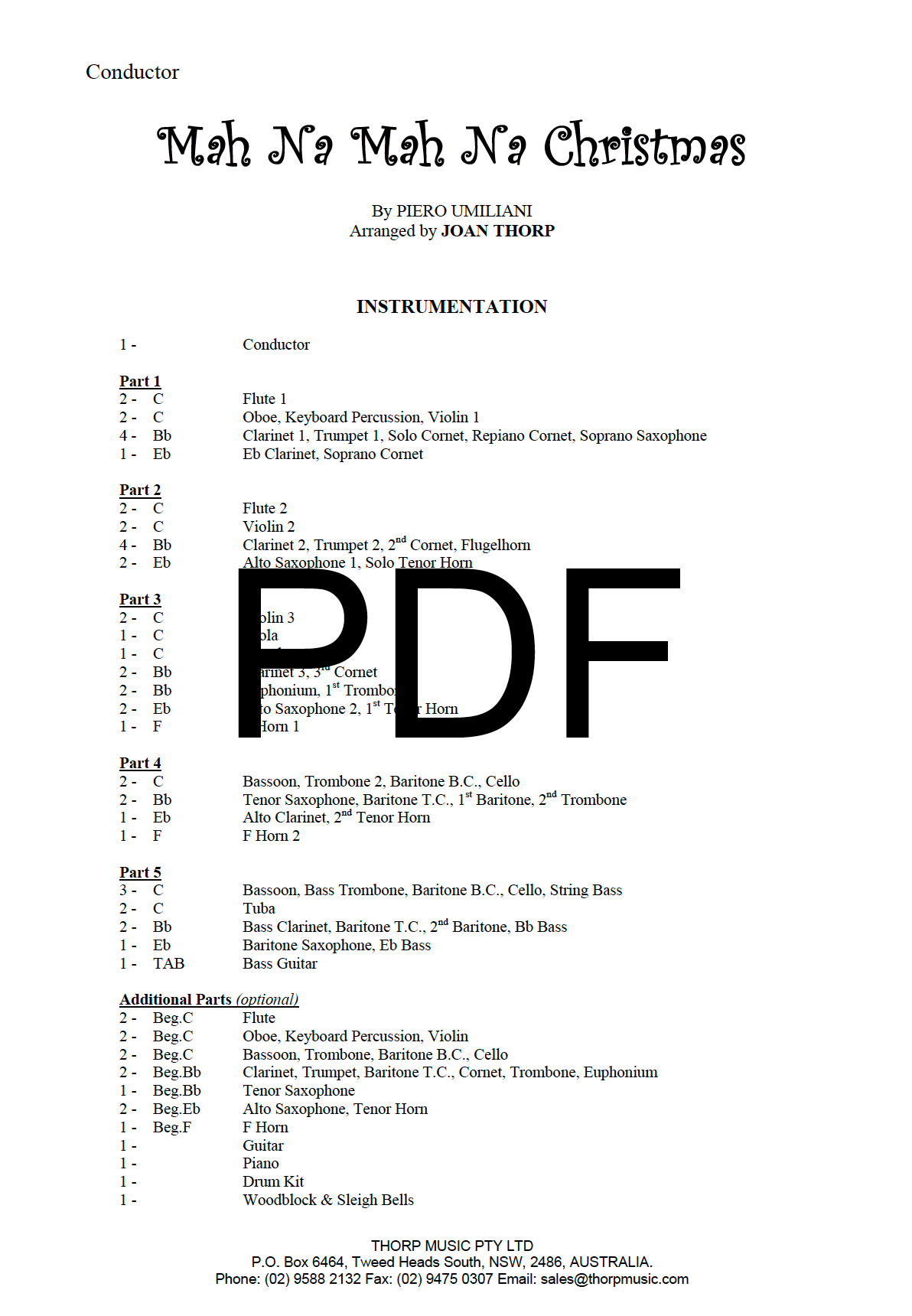 Mah Na Mah Na Christmas - PDF