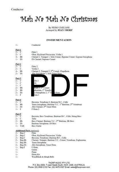 Mah Na Mah Na Christmas - PDF