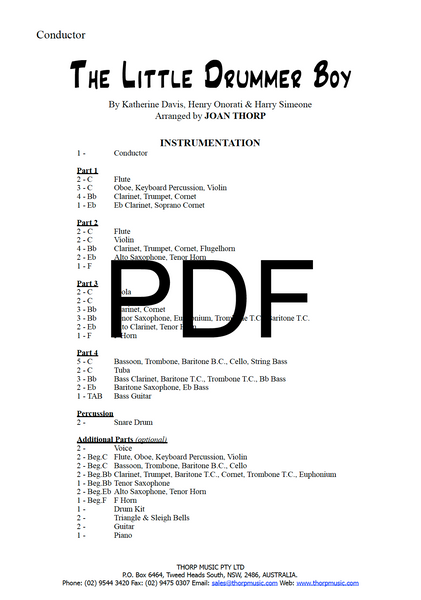 The Little Drummer Boy - PDF