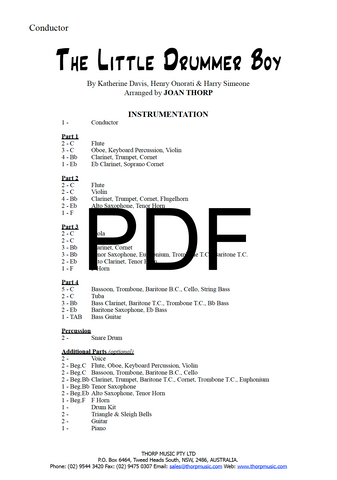 The Little Drummer Boy - PDF