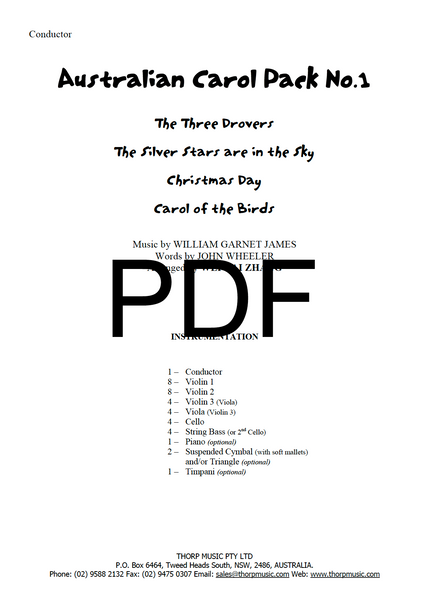 Australian Carol Pack No.1 - PDF