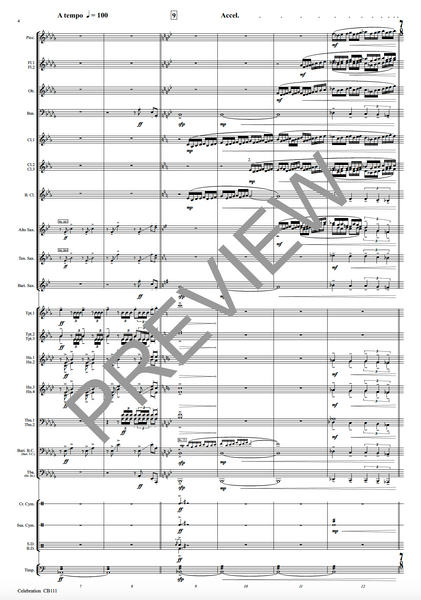 Celebration (fanfare) - PDF
