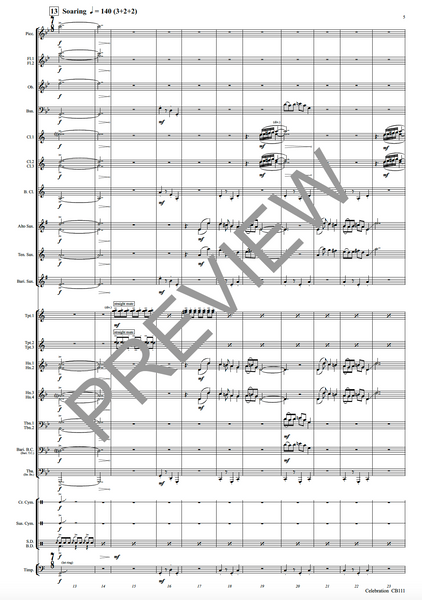 Celebration (fanfare) - PDF
