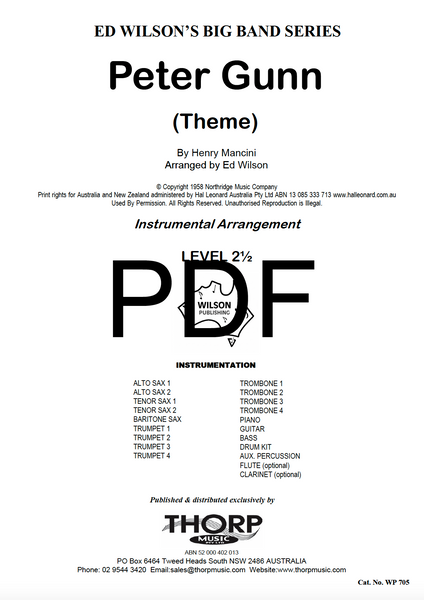 Peter Gunn (Theme) - PDF