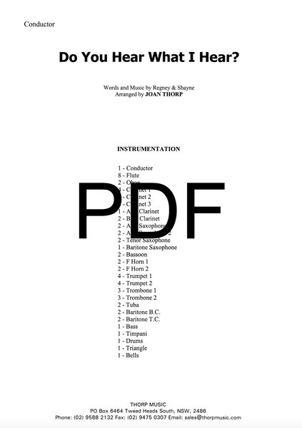 Do You Hear What I Hear - PDF