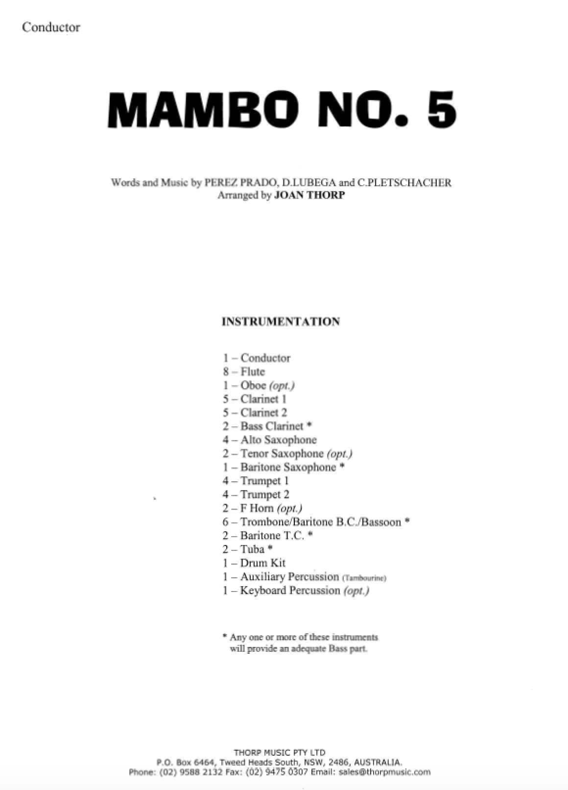 Mambo No.5 (..a little bit of)
